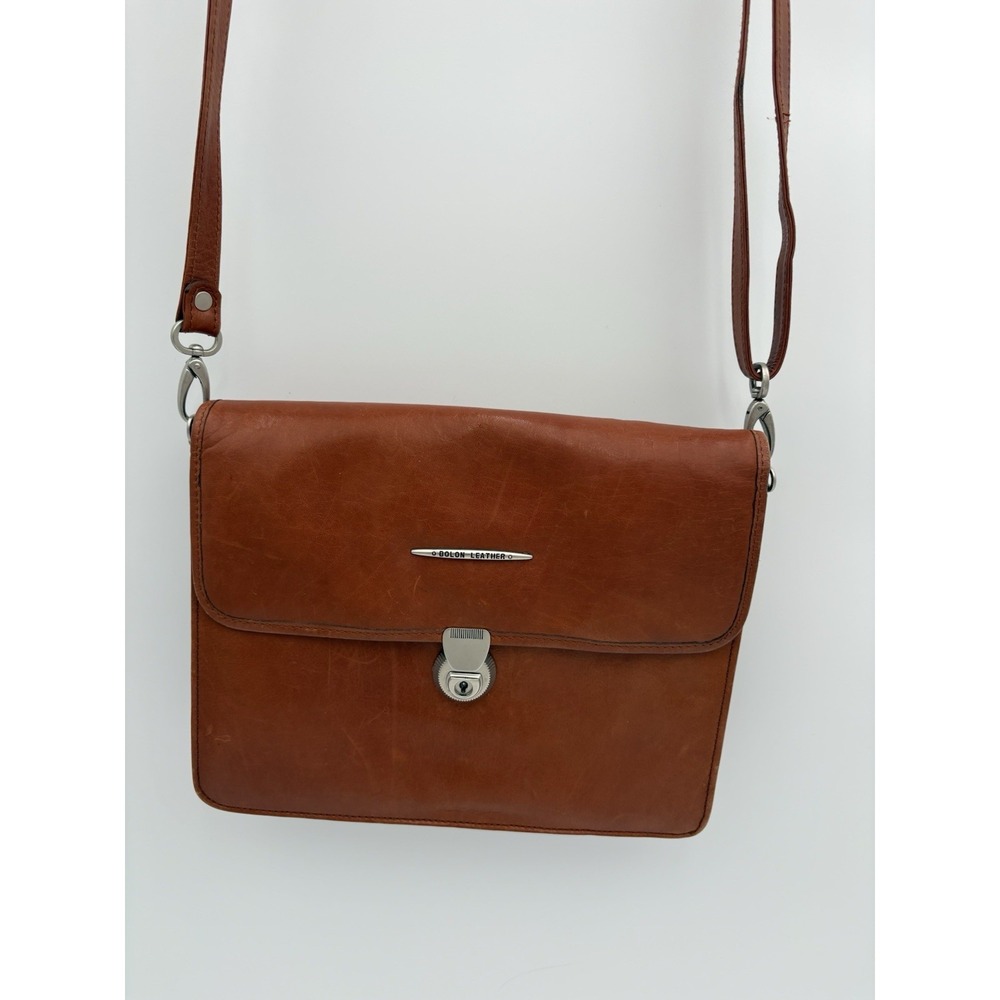 Bolon CPS Collection Brown‎ Leather Messenger Bag Crossbody Vintage